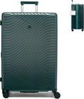 MILADA 28 Inch Large Expandable Checked Luggage - Hardshell Spinner Suitcase with 8 Wheels, TSA Lock, Durable PC Shell, Extra Large Capacity for Extended Travel, Lightweight Suitcase, Blackish Green