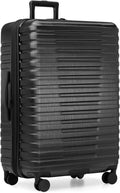 U.S. Traveler Boren Expandable Hardside Rugged Travel Luggage with 8 Spinner Wheels, Black, Checked-Large 30-Inch