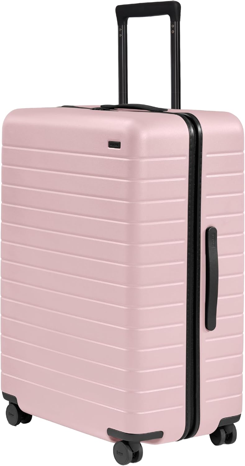 Away Large Checked Luggage - 29-Inch Lightweight Hardside Suitcase with Four WhisperGlide 360° Spinner Wheels, Interior Compression System, TSA-Accepted Lock - Blush Pink