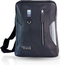 Full Grain Leather Backpack – Minimalist Slim 16L Laptop Backpack for Professionals, Water-Resistant Leather, Designed for 13” Devices, Lightweight Executive Daypack - Anthracite Black