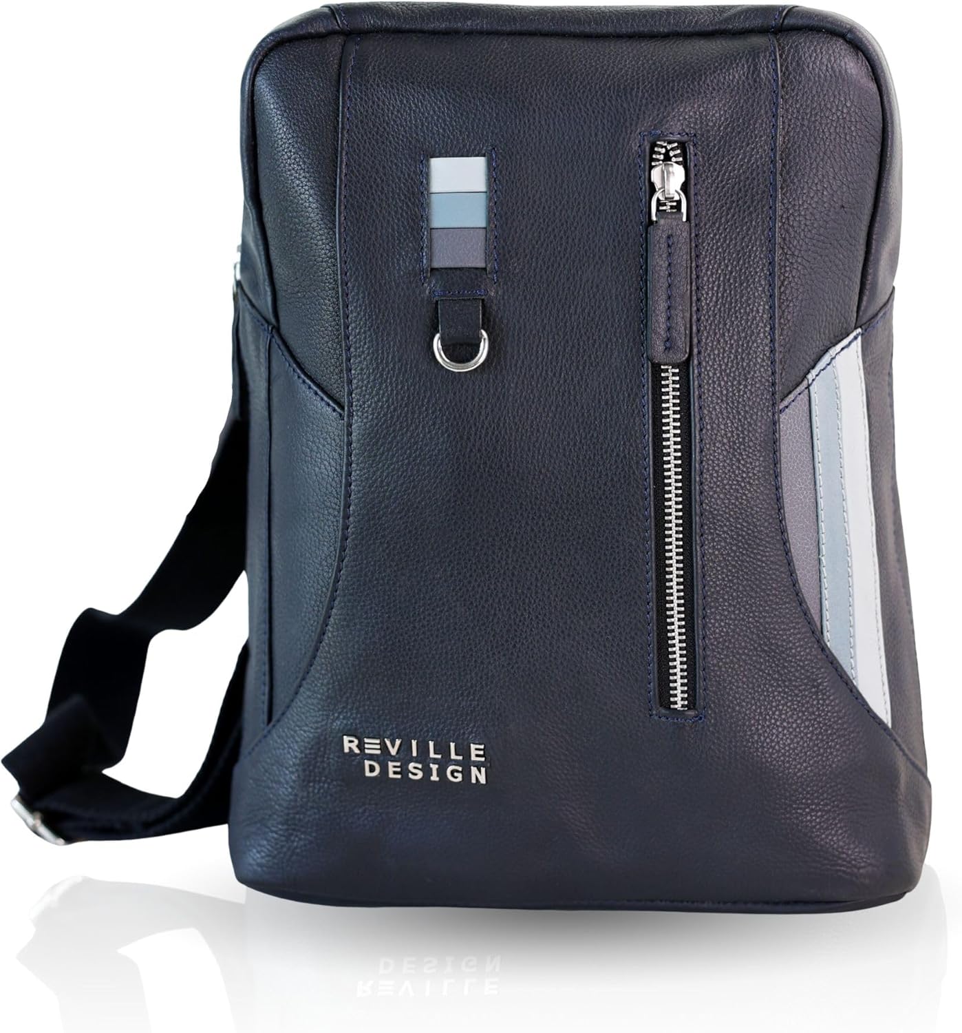 Full Grain Leather Backpack – Minimalist Slim 16L Laptop Backpack for Professionals, Water-Resistant Leather, Designed for 13” Devices, Lightweight Executive Daypack - Anthracite Black