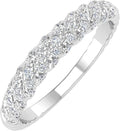 1/4 Carat Diamond Wedding Band Ring in 10K Gold
