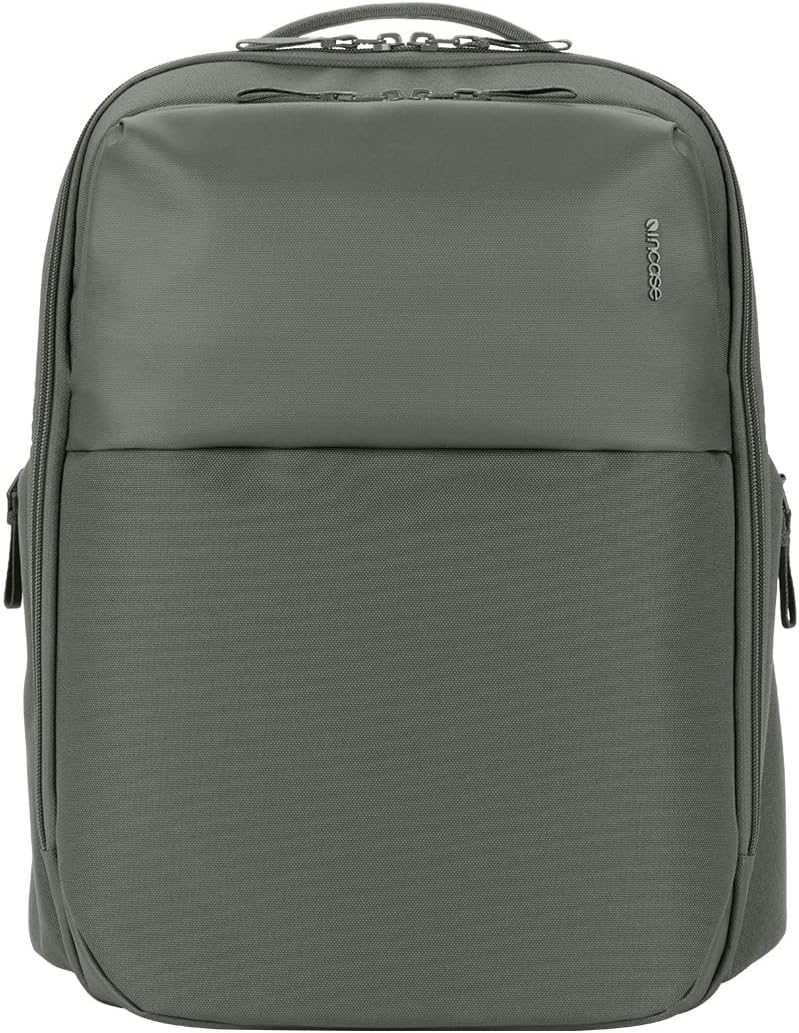 Incase A.R.C. Daypack 24L – Travel Backpack and Laptop Bag for School - Fits up to 16 inch Laptop - 4 Zippered Compartments, 2 Water Bottle Pockets - Commuter and College Backpack - Smoked Ivy