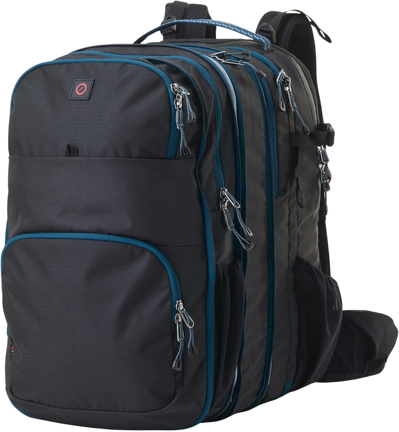 Modular Travel Backpack 3-in-1 Carry On | Expandable Backpack System (Core Pack, Link & Daypack) | 12L–73L Travel Backpack for Men & Women – Modevo Trio Travel Pack (Black)