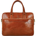 Time Resistance Leather Briefcase - Italian Handmade Leather Laptop Bag - Briefcase for Men and Women - Computer Bag