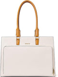 BOSTANTEN Leather Briefcase for Women Vintage 15.6 inch Laptop Bag for Women Business Tote Shoulder Handbag