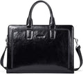 BOSTANTEN Women Genuine Leather Briefcase Tote Business Vintage Handbag 15.6" Laptop Shoulder Bag Brown