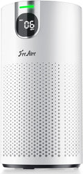 FreAire Air Purifiers for Home Large Room Covers up to 1800Ft², VisionAir 20dB Sleep Mode for Bedroom, with Real-Time AQI & PM2.5 Display,360°Intake&Outlet Air Cleaner Pet-Friendly HEPA,HAP606,White